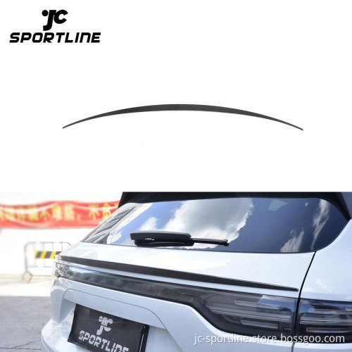 Carbon Fiber Rear Middle Spoiler for Porsche Cayenne GTS Turbo S 2018-2020